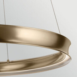Luminosa Lighting Elstead Larousse Integrated Led Large Pendant Light Champagne Bronze 2637K - thumbnail 5