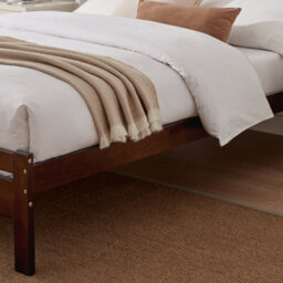 Furniturebox Uk Declan Walnut Stain Solid Pine Single Bed Frame - thumbnail 4