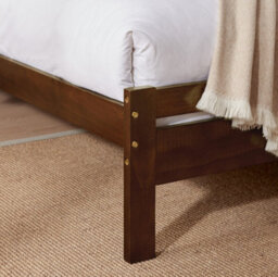 Furniturebox Uk Declan Walnut Stain Solid Pine Single Bed Frame - thumbnail 5
