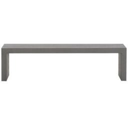 Beliani Garden Dining Set With Benches And Stools 6 Seater Taranto Concrete Grey - thumbnail 8