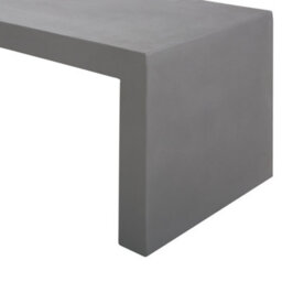 Beliani Garden Dining Set With Benches And Stools 6 Seater Taranto Concrete Grey - thumbnail 9