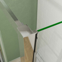 Probaty Bathrooms 1600 X 800mm Sliding Door Shower Enclosure With Side Panels 5mm Safety Tempered Glass Screen - thumbnail 9
