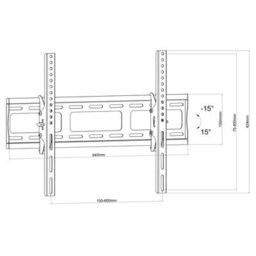Kenable Universal Tilting Tv Mounting Bracket For 32-65Inch Displays Vesa 600X400 - thumbnail 3