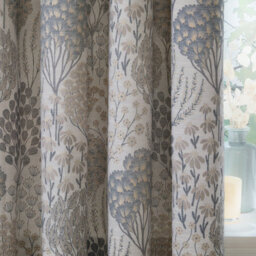 Wylder Ophelia Floral Jacquard Room Darkening Eyelet Curtain Pair Wedgewood (W)229Cmx (D)137Cm - thumbnail 4