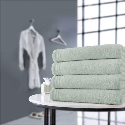 Gc Gaveno Cavailia 4 Pack Wilsford Supreme Bath Sheet Duck Egg Highly Absorbent Egyptian Cotton Towel Set - image 1