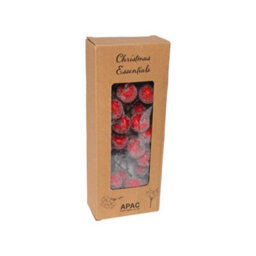 Frosted Apple Bunch - Red Artificial Flowers - thumbnail 6