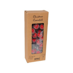 Frosted Apple Bunch - Red Artificial Flowers - thumbnail 9