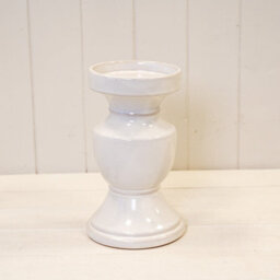 Satchville Natural Ceramic Candle Holder - thumbnail 1