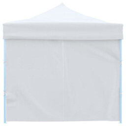 Walplus Folding Pop-Up Party Tent Garden Gazebo Canopy With 8 Sidewalls 3X9 M White - thumbnail 4