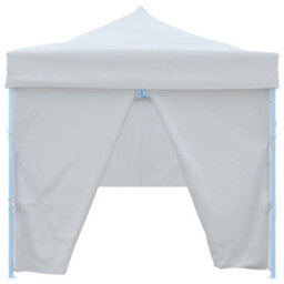 Walplus Folding Pop-Up Party Tent Garden Gazebo Canopy With 8 Sidewalls 3X9 M White - thumbnail 6