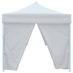 Walplus Folding Pop-Up Party Tent Garden Gazebo Canopy With 8 Sidewalls 3X9 M White - thumbnail 5