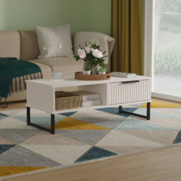 Ancona Matt Kashmir 1 Drawer Non-Extendable Coffee Table (H)348mm (W)925mm (D)410mm - thumbnail 1