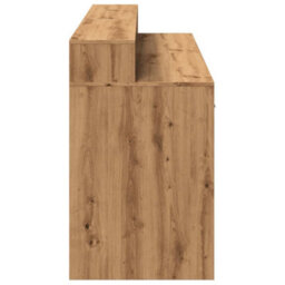 Berkfield Desk With Led Lights Artisian Oak 160X55X91 Cm Engineered Wood - thumbnail 7
