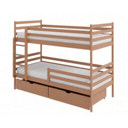 Arte Gusto Cinnamon Wooden Bunk Bed 90 X 200Cm - No Mattress - thumbnail 1