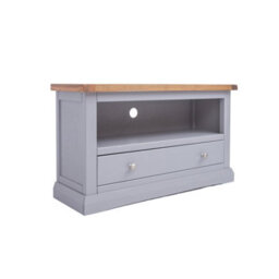 Cabinet Bits Rocca Grey 1 Drawer Tv Cabinet Chrome Knob - thumbnail 3