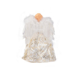Living And Home Pre Lit Angel Christmas Tree Topper Christmas Decoration Xmas Ornament With Gold Dress - thumbnail 5