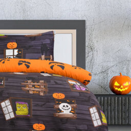 Smart Living Luxury Soft Reversible Haunted House Duvet Cover & Pillowcases - thumbnail 7
