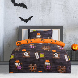 Smart Living Luxury Soft Reversible Haunted House Duvet Cover & Pillowcases - thumbnail 1