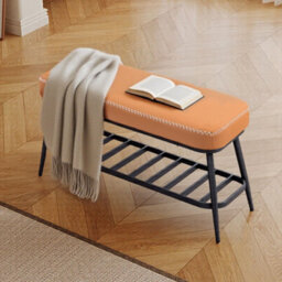 Homcom Shoe Bench, Pu Leather Shoe Storage Bench For Entryway, Brown - thumbnail 9