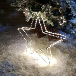 Samuel Alexander 38Cm Light Up Christmas Dewdrop Christmas Star Decoration With Warm White Leds - thumbnail 2