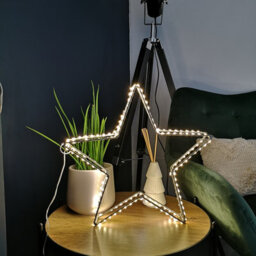 Samuel Alexander 38Cm Light Up Christmas Dewdrop Christmas Star Decoration With Warm White Leds - thumbnail 4