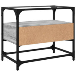Berkfield Tv Cabinet With Glass Top Grey Sonoma 60X35X51 Cm Engineered Wood - thumbnail 6