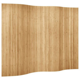 Berkfield Durable Room Divider Bamboo 250X165 Cm Natural
