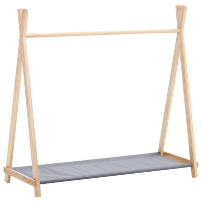Beliani Kids Coat Stand Cree Light Brown - image 1