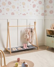 Beliani Kids Coat Stand Cree Light Brown - thumbnail 2