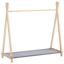 Beliani Kids Coat Stand Cree Light Brown - thumbnail 1