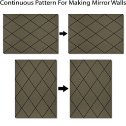 Belofay 50X70Cm Rectangular Bronze Wall Mirror Interiors Art Deco Glass Design Modern Wall-Mounted Mirrors For Home And Office - thumbnail 6