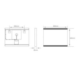 Bubly Bathrooms Hamilton Smart Led Bathroom Mirror With Bluetooth Speakers, Tunable Light & Anti-Fog Demister - 800X600mm - thumbnail 6