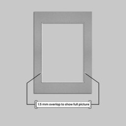 Ak Frames 12X10 Silver Picture Mounts To Fit 8X6 Aperture Size - Mount Board Only (No Frame Included) - thumbnail 4