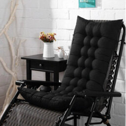 Garden Rocking Deck Chair Tufted Cushion Outdoor Recliner Seat Pad Cover Cotton - thumbnail 4
