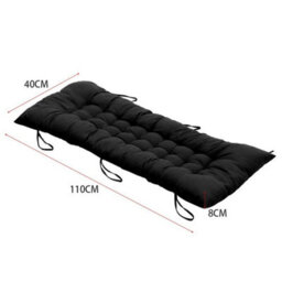 Garden Rocking Deck Chair Tufted Cushion Outdoor Recliner Seat Pad Cover Cotton - thumbnail 2