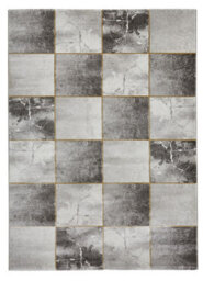 Grey Gold Abstract Modern Easy To Clean Rug For Bedroom & Living Room-120Cm X 170Cm - thumbnail 7