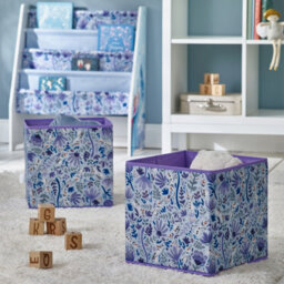 Disney Frozen 2-Pc Fabric Storage Boxes - Durable, Collapsible Toy Chest For Kids' Books, Treasures, And Toys - thumbnail 2