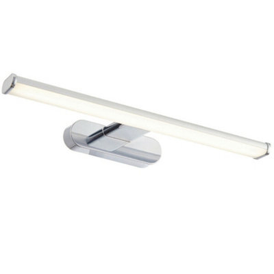 Led Bathroom Wall Light 8W Cool White Ip44 Chrome Over Mirror Bar Strip Lamp - image 1