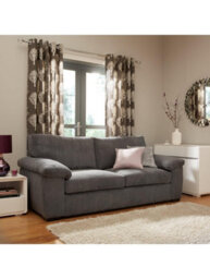 SquareBoxx Collingdale Grey Jumbo Cord Upholstered 3 + 2 Sofa Set - thumbnail 3
