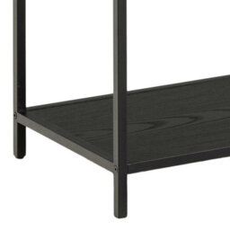 Wyld Haus El Paso Black Metal Frame Bookcase, 4-Shelf Step Design - thumbnail 8