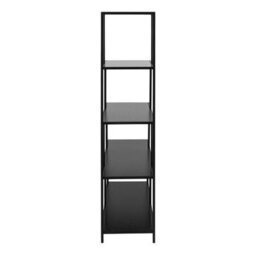 Wyld Haus El Paso Black Metal Frame Bookcase, 4-Shelf Step Design - thumbnail 4