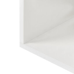 Wyld And Coco Novaliving 8-Tier White Bookcase, Open-Back Irregular Design, Particle Board Storage Unit, W90 X D29 X H180Cm - thumbnail 6