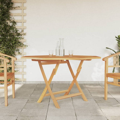Vidaxl Folding Garden Table 110X110X75 Cm Solid Wood Teak - image 1