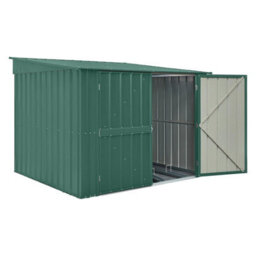 Waltons Globel 6 X 6 Metal Garden Bike Storage Locker - Green - thumbnail 8
