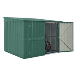 Waltons Globel 6 X 6 Metal Garden Bike Storage Locker - Green - thumbnail 2