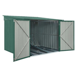 Waltons Globel 6 X 6 Metal Garden Bike Storage Locker - Green - thumbnail 6