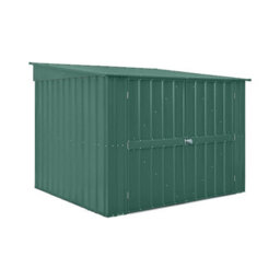 Waltons Globel 6 X 6 Metal Garden Bike Storage Locker - Green - thumbnail 5
