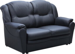 Texas 3+2 Sofa Set Black Faux Leather - thumbnail 3