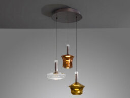 Luminosa Lighting Luminosa Scarlett Cluster Pendant Ceiling 3 Light Multi Colour Led 3000K - Uk Stock - thumbnail 3