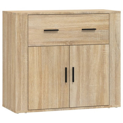 Vidaxl Sideboard Sonoma Oak 80X33X70 Cm Engineered Wood - image 1